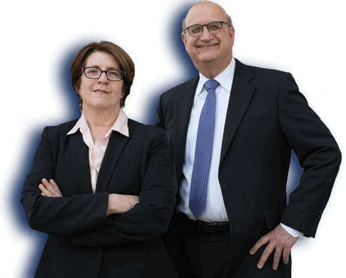 Photo of attorneys Shelley Slafkes and Bruce Levitt